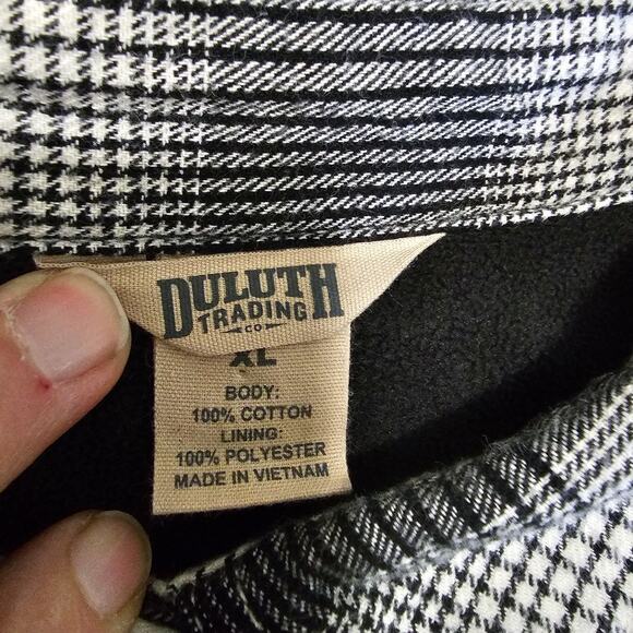 Duluth Trading Flipjack Fleece lined Flannel Shirt Jacket Men's Size XL Outdoor - Picture 7 of 7